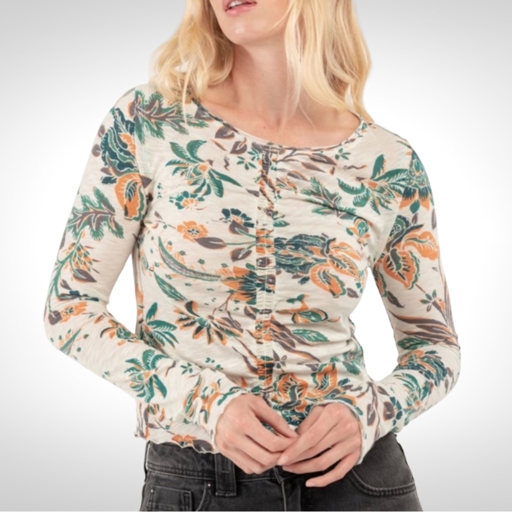 Free People Dreamed of You Long Sleeve Tee NWT - Picture 8 of 13